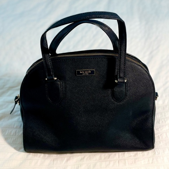 Kate Spade Reiley Laurel Way Black Satchel Purse - Picture 3 of 16